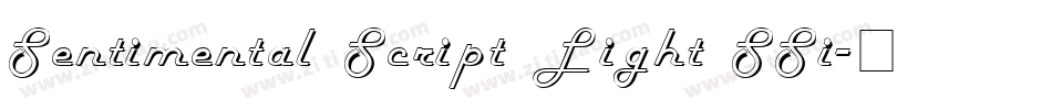 Sentimental Script Light SSi字体转换